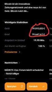 Spread von Bitcoin beim Kauf über trade Republic
